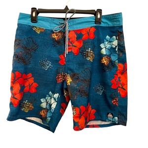 Reef Board Shorts - Blue Tropical - 33